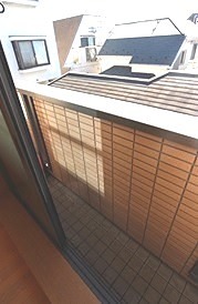 ベルパーク 南向きのバルコニー。